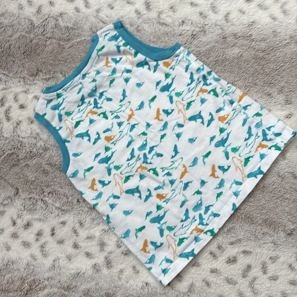 Burt’s Bees Baby set boys 18 months pastel tropical fish shark summer vacation